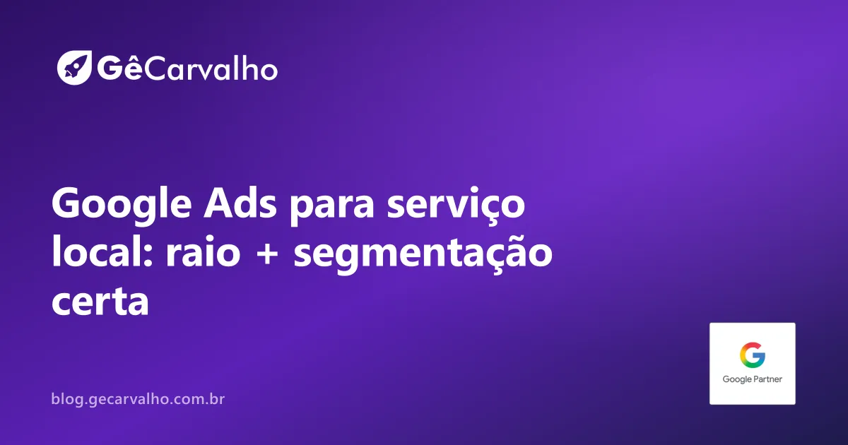 Serviço local: pare de anunciar para quem mora longe